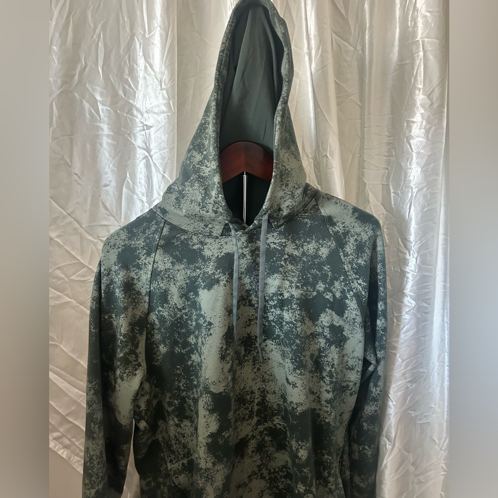 green hoodie